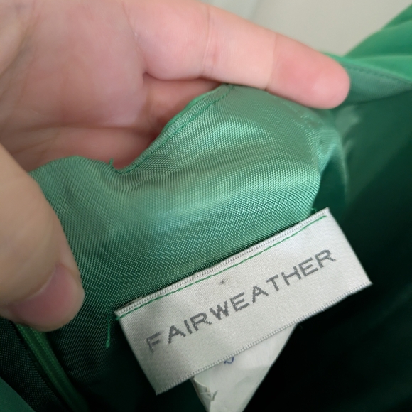 Vintage Y2K Bright Green Satin Formal Dress – US 4 | Fairweather - Picture 3 of 11